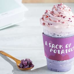 W1 Whipped Cream Ube Frappe