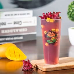 D6. Fresh Mango Hibiscus Flower Green Tea