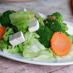 Steamed Mixed Vegetable Tofu