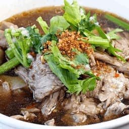 Beef and Meatball Noodle Soup