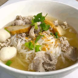 Pork and Fish Ball Noodle Soup