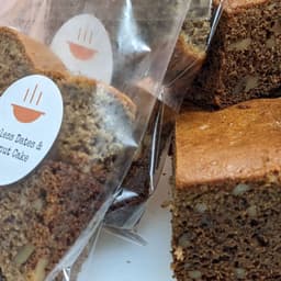 Eggless Dates & Walnut Cake