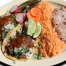 #2 Two Tacos Combo Plate