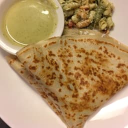 Chicken Green Curry Crepe