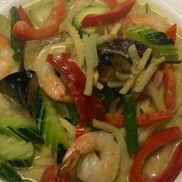 Green Curry Fettuccine