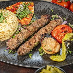 Grilled Kafta Kebab Platter