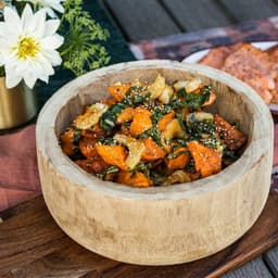 Large Red Chile Glazed Sweet Potato