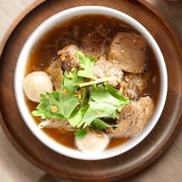 Beef and Meatball Noodle Soup