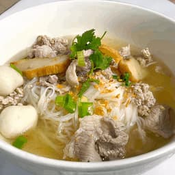 Pork and Fish Ball Noodle Soup