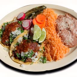 #2 Two Tacos Combo Plate