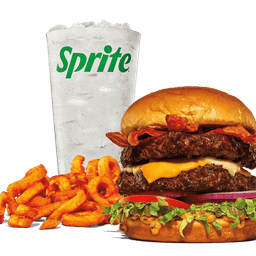 Double Big Cheesy Bacon Burger
