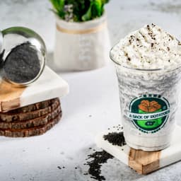 W4. Whipped Cream Black Sesame Frappé