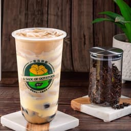 F11. Grass Jelly Oolong Milk Tea
