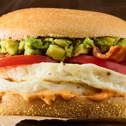 Bacon, Avocado, & Tomato Egg White Sandwich