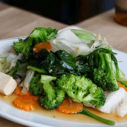 Stir-Fry Mixed Vegetable and Tofu