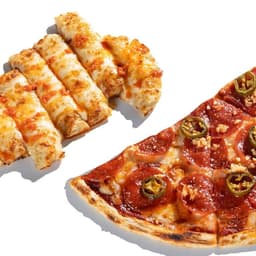 Spicy Pepperoni Pizza Half 11-Inch Pizza + Choice of Side