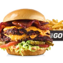 Triple-Bacon Cheeseburger