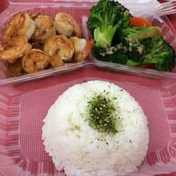 Asian Garlic Shrimp Rice Bowl