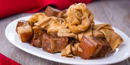 紅燒肉百葉結 Spiced Pork and Tofu Skin