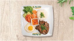 R22 - Grilled Pork Chop & Fried Egg (Rice Plate)