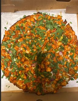 Curry Chicken Masala Pizza Cauliflower Crust 12"