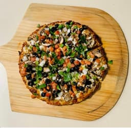 Curry Vegetarian Pizza Cauliflower Crust 12"
