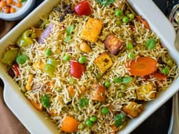 Hyderabadi Veg-Paneer Biryani
