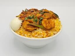 Hyderabadi Shrimp Biryani