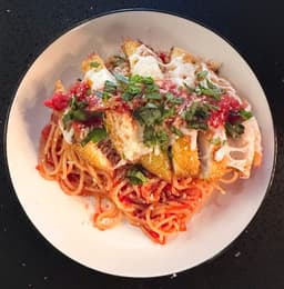 Chicken Parmesan With Fettuccine